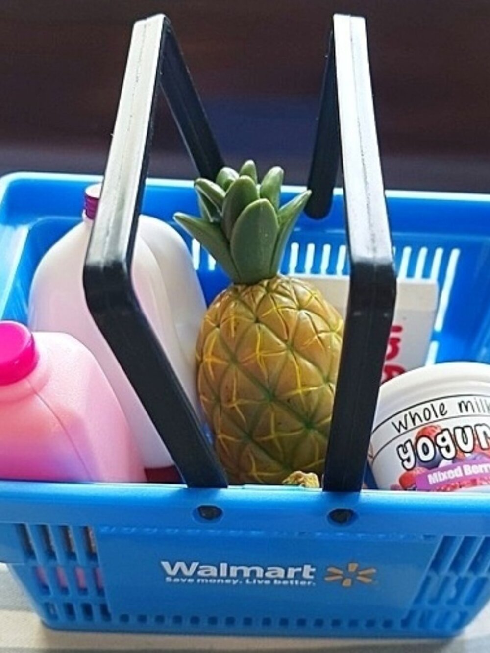 Our Generation Walmart Shopping Basket w/ Groceries  LIKE NEW